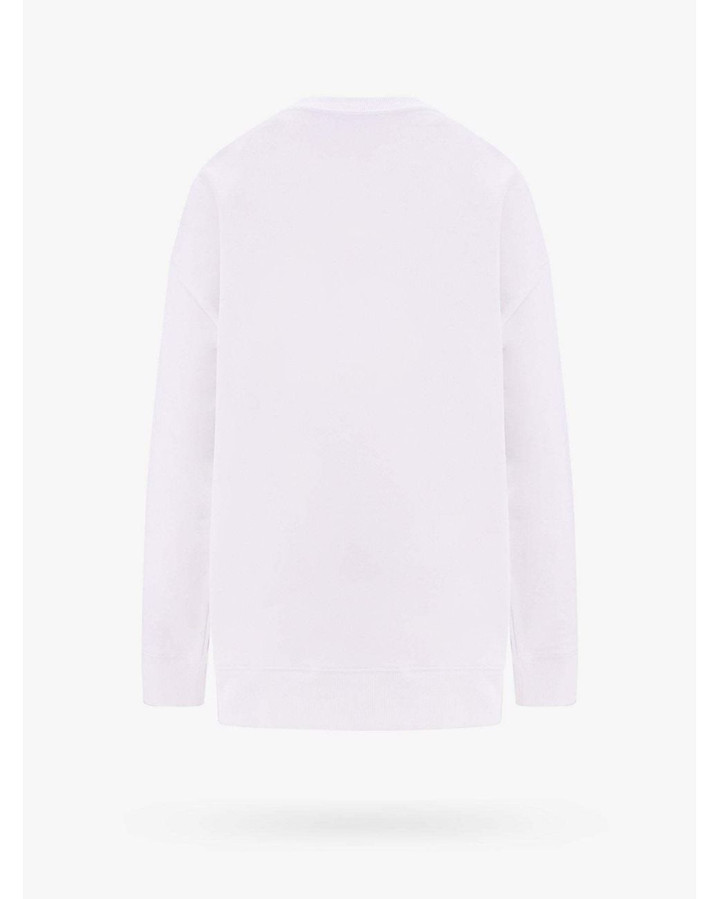 Stella McCartney White Logo Embellished Crewneck Sweatshirt