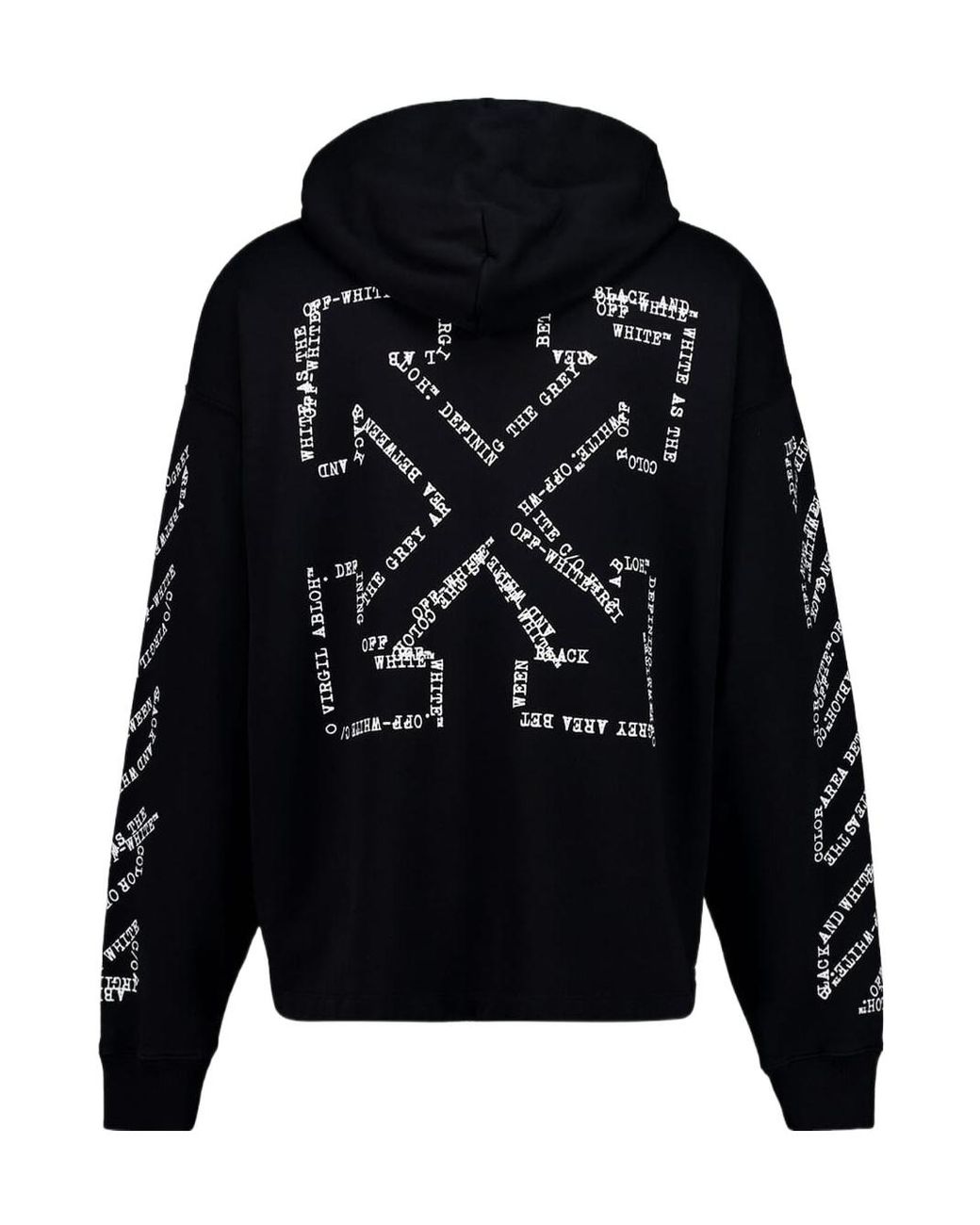Off-White c/o Virgil Abloh Blue Drawstring Hoodie for men