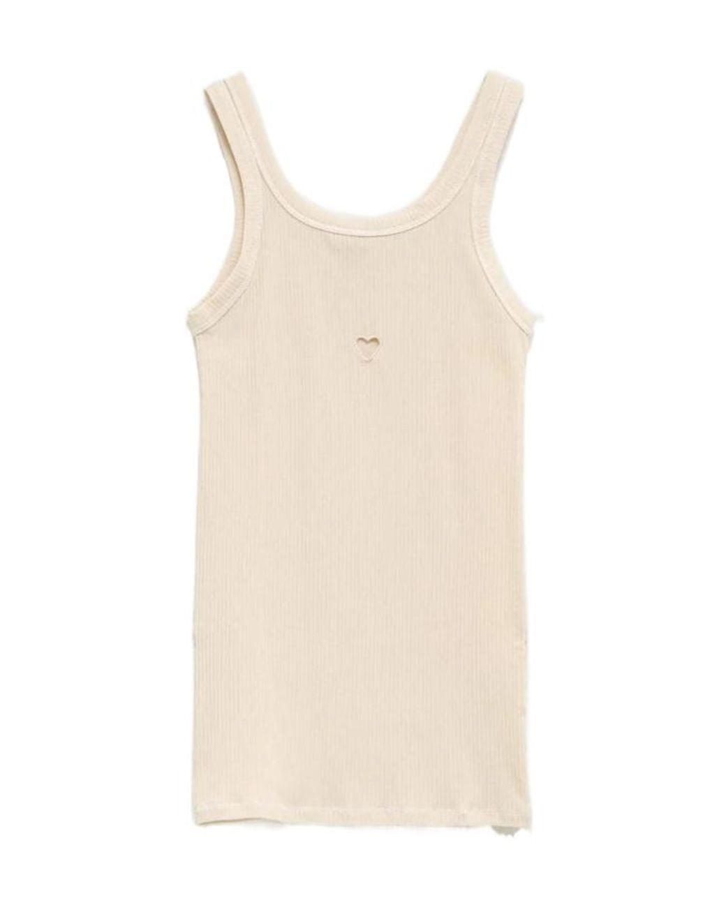 Baserange Natural Round Neck Sleeveless Vest