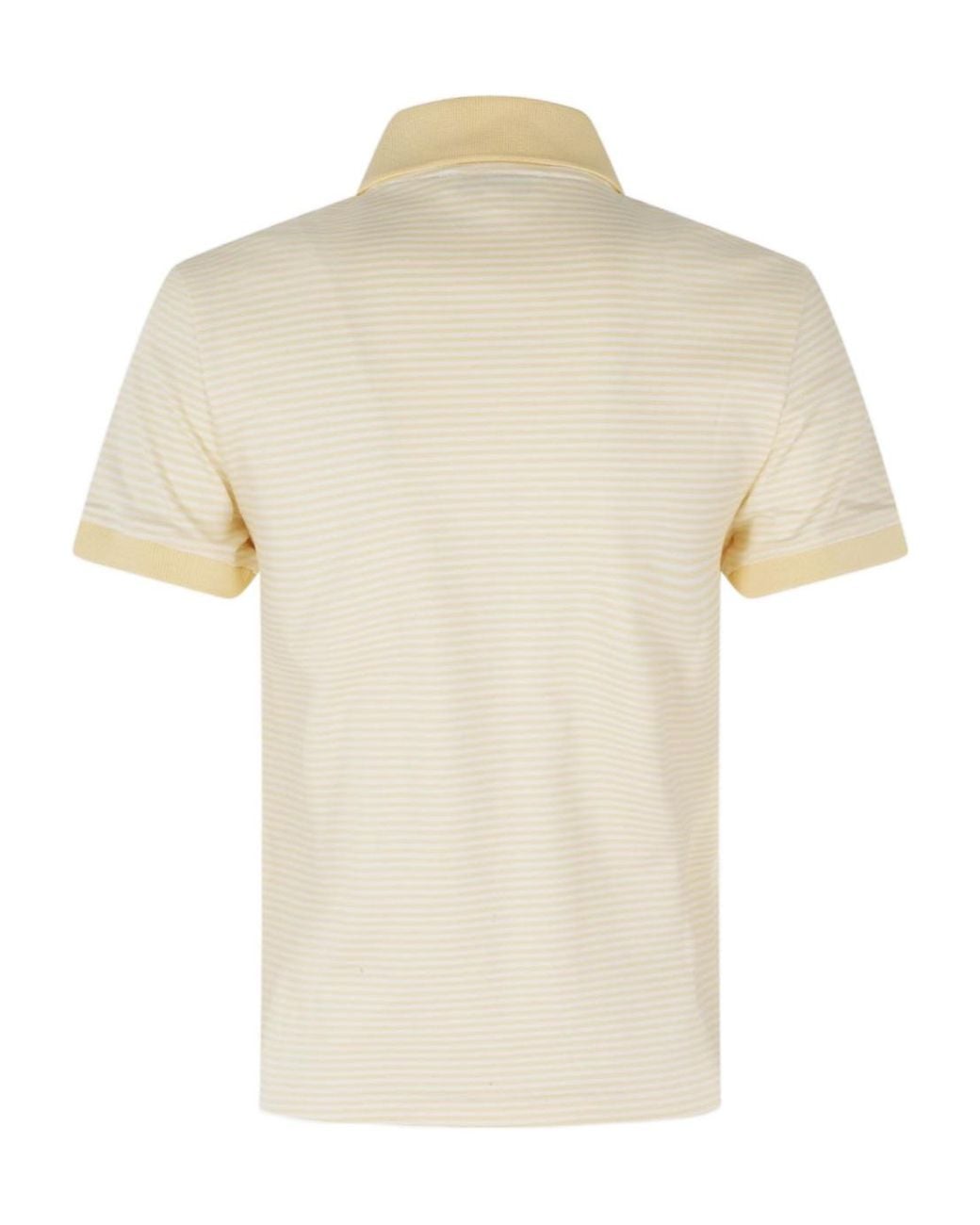 Sporty & Rich White Short-Sleeved Polo Shirt