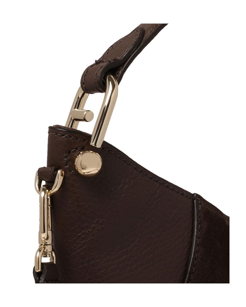 Furla Black Logo Lettering Top Handle Bag