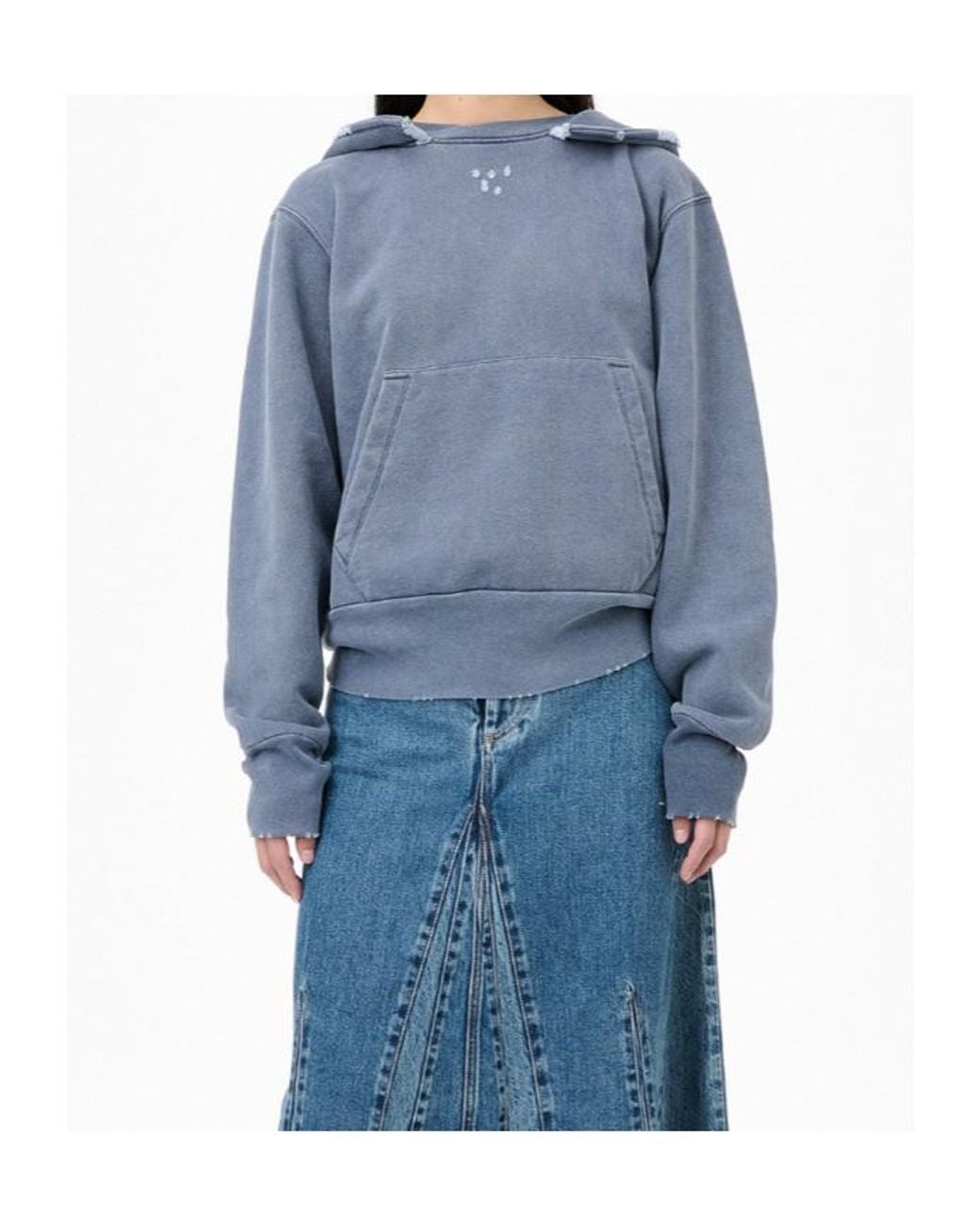 Our Legacy Blue Relic Distressed Hoodie