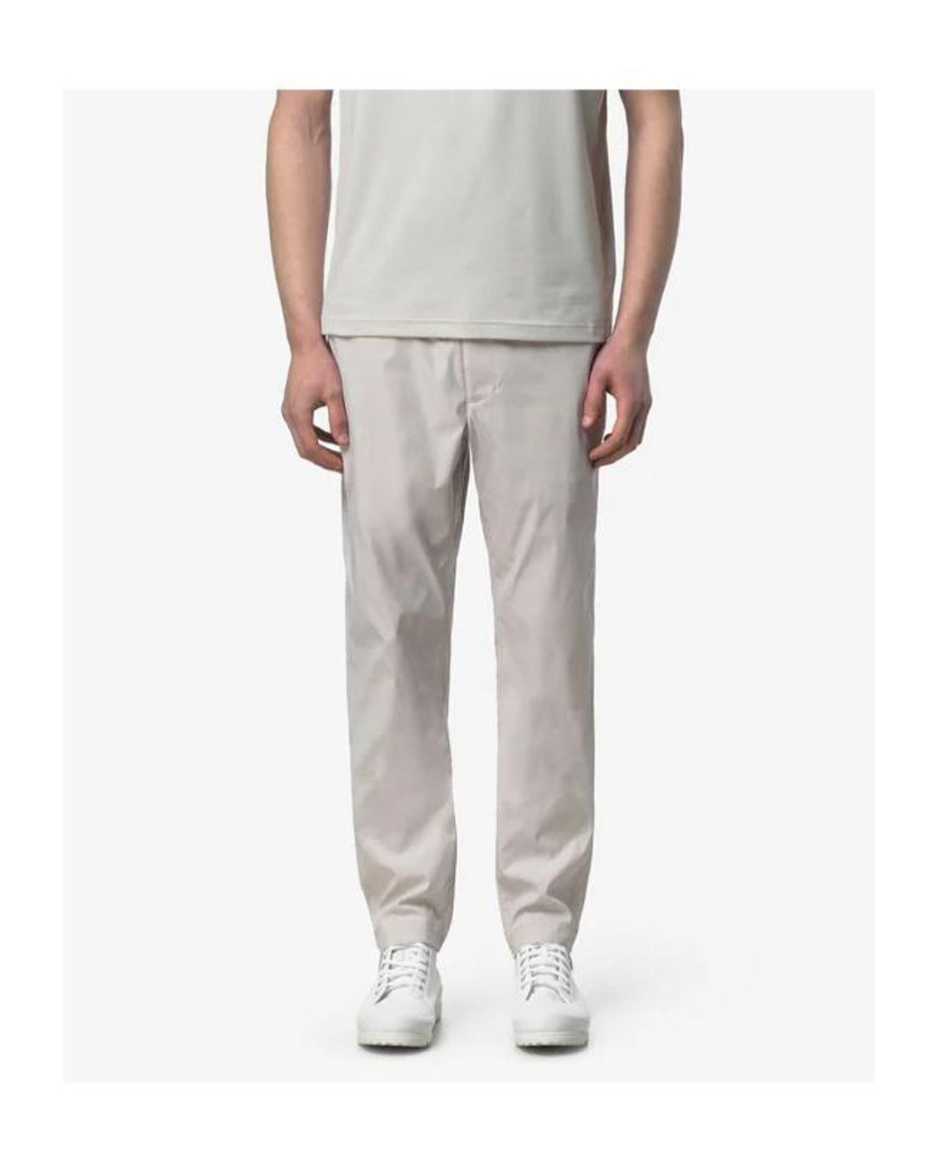 K-Way Gray Douvres Pants for men