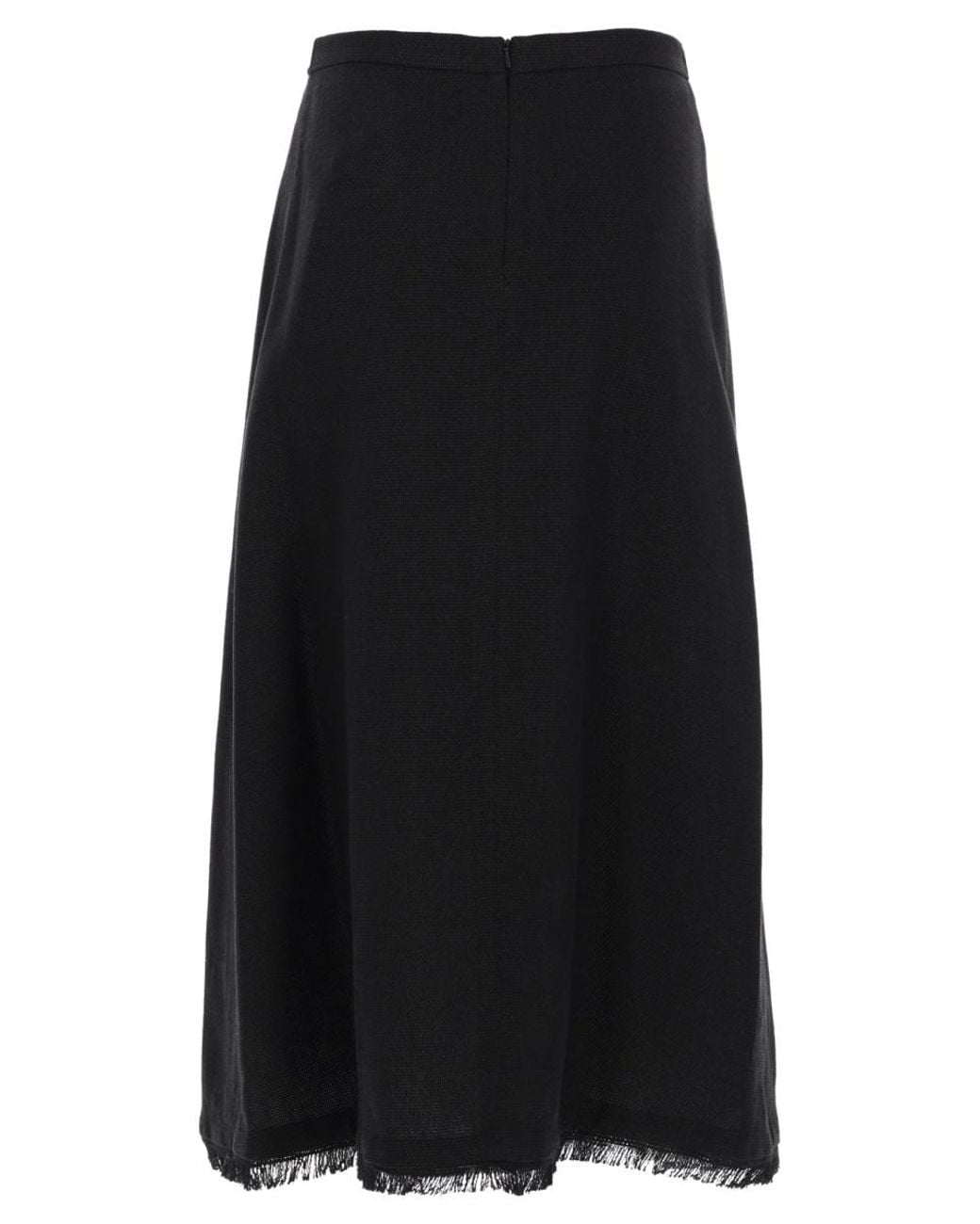 Max Mara Black Zipper Skirt