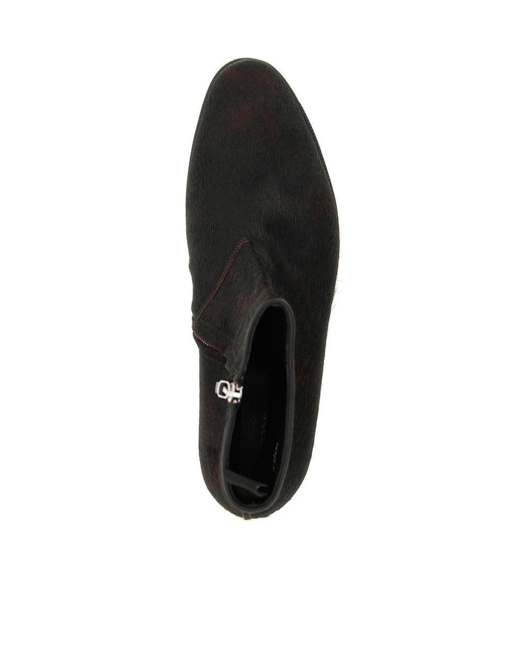John Lobb Black Freddi Bristle Hide Ankle Boots for men