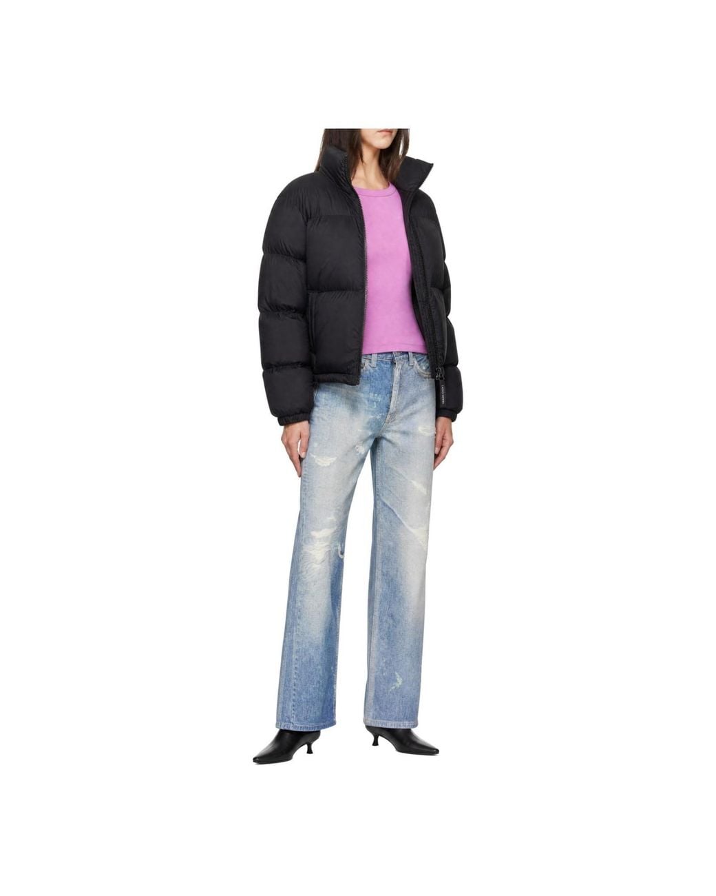 Canada Goose Blue Quilted Down Jacket