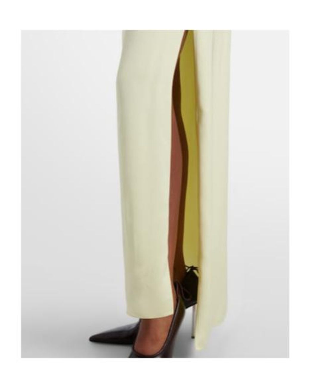 Sportmax White Dolmen Satin Gown