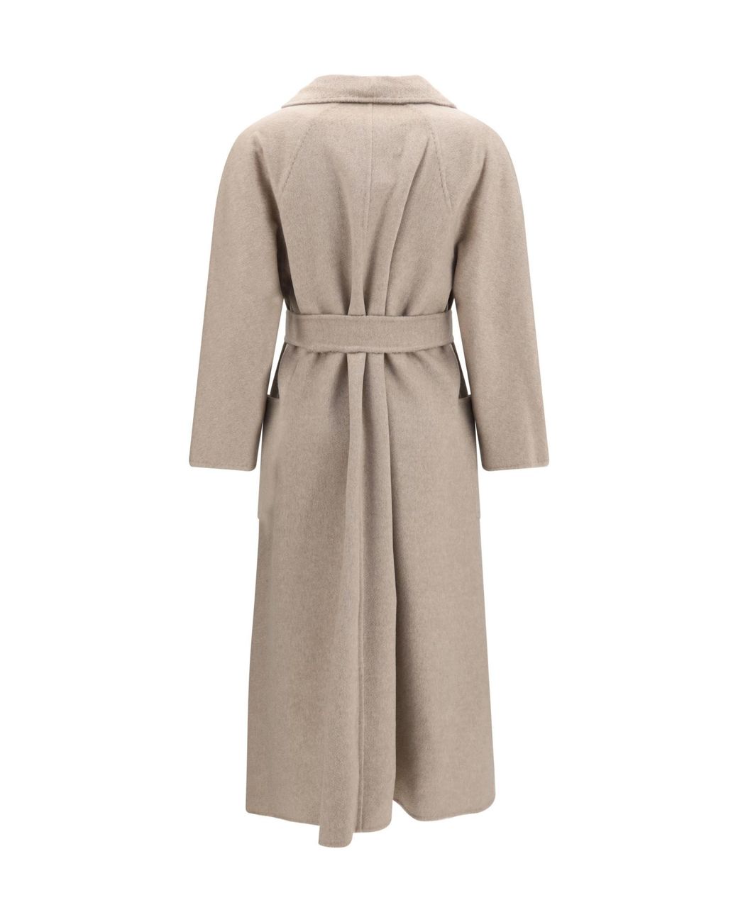 Max Mara Natural Ludmilla Belted Long Coat