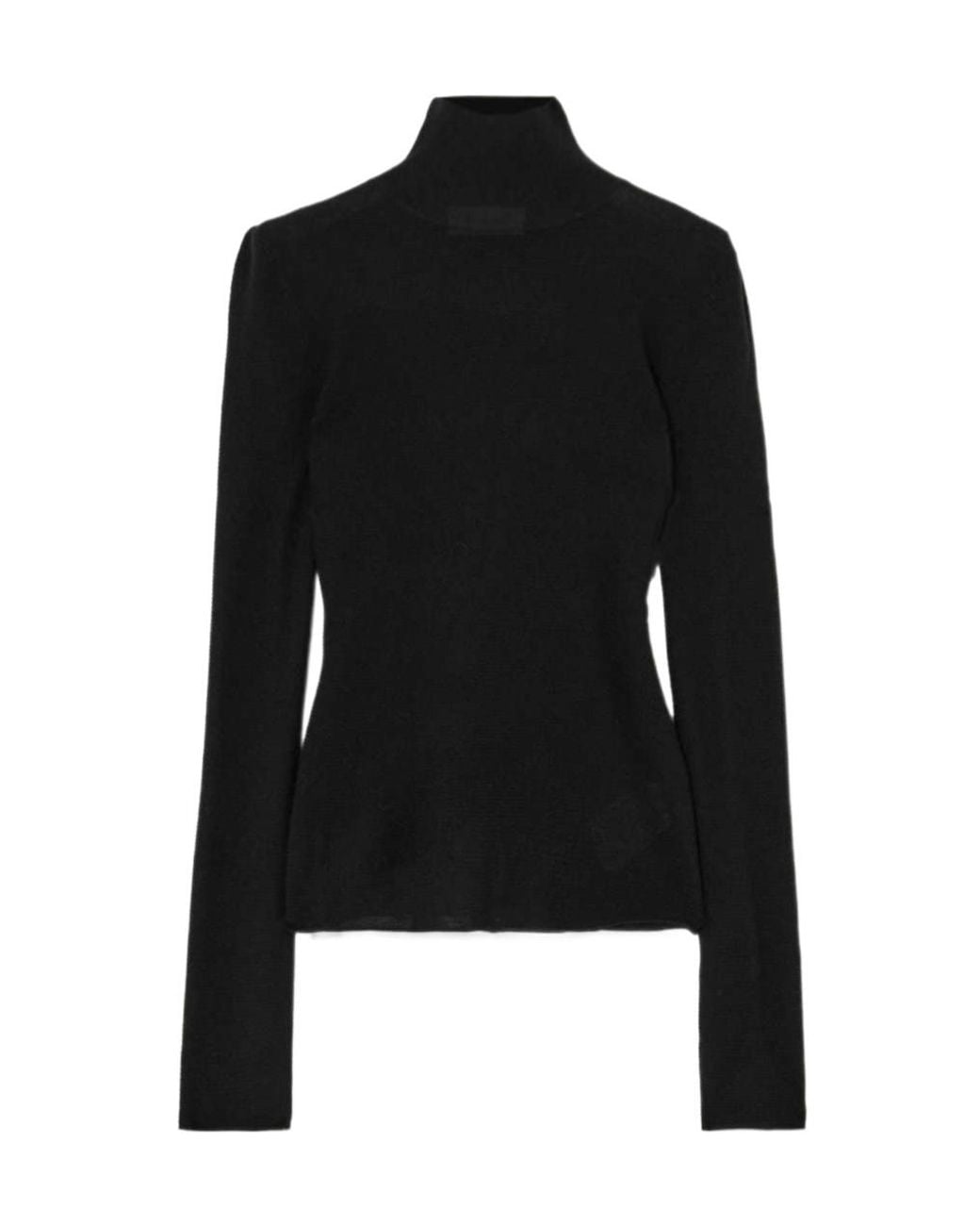 Lisa Yang Black Lory Slim Turtleneck Knitted Sweater