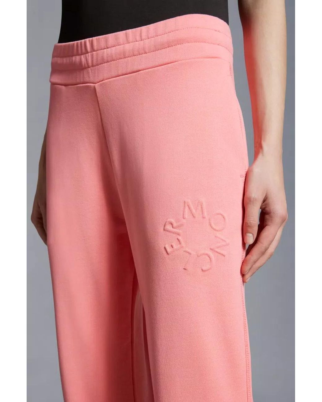 Moncler Pink Elasticated Waistband Sweatpants