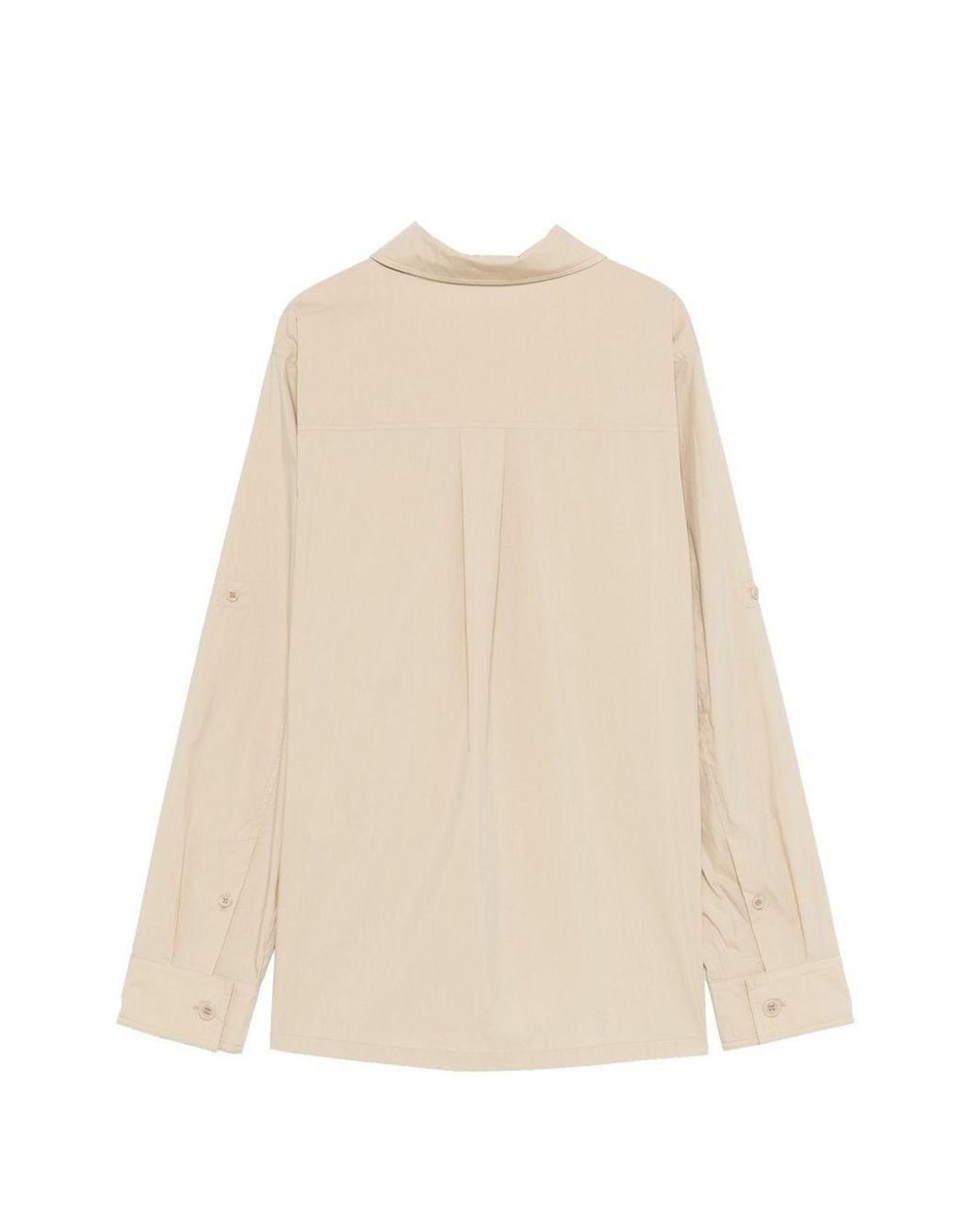 P.A.R.O.S.H. Natural Long-Sleeve Button-Up Shirt
