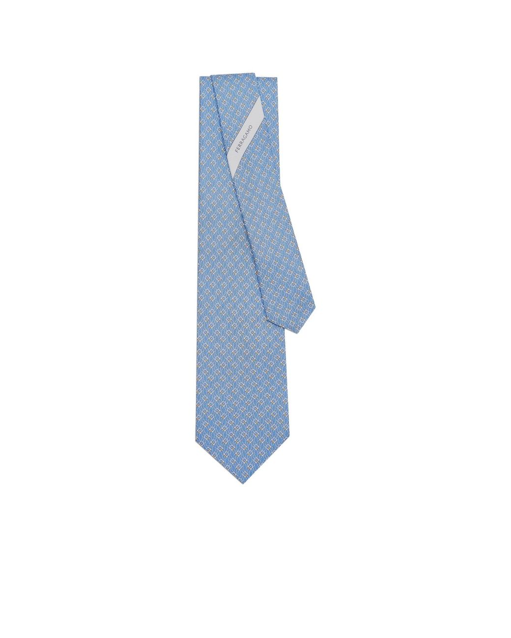 Ferragamo Blue Pointed Tie for men
