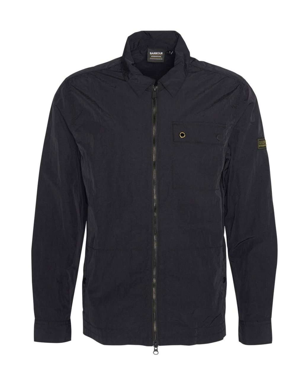 Barbour Gray Zipper Casual Jacket for men
