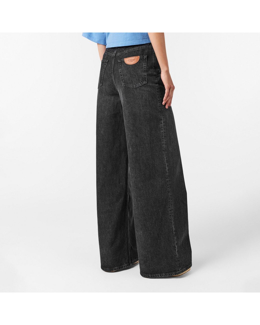 Chloé Black Straight-Leg Jeans