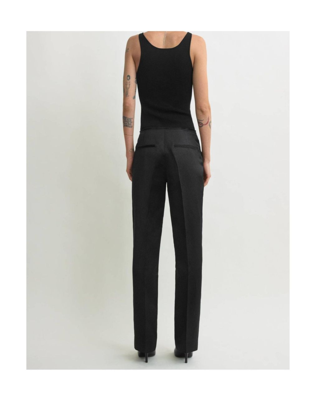 Totême Black Totême Straight-Leg Pants
