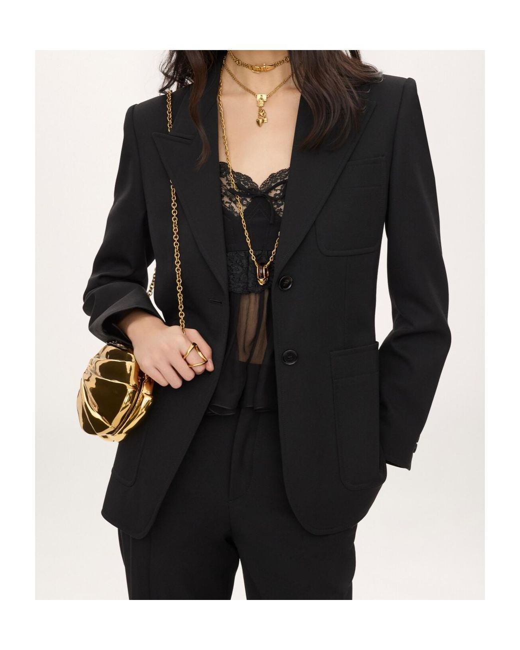 Chloé Black Chloé Single-Breasted Blazer