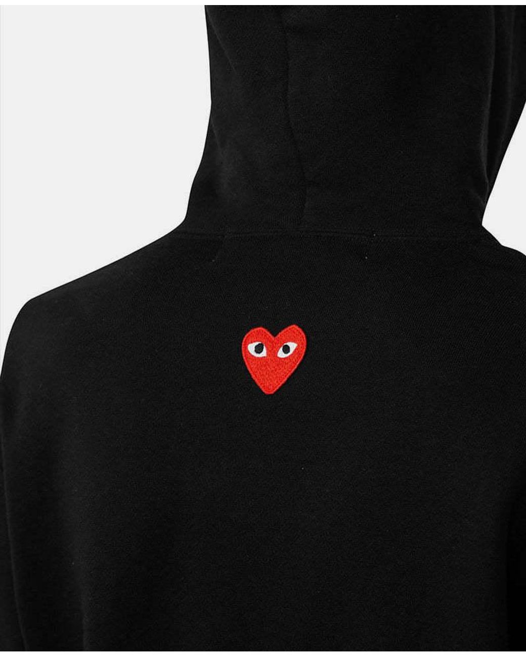 COMME DES GARÇONS PLAY Black Hoodies for men
