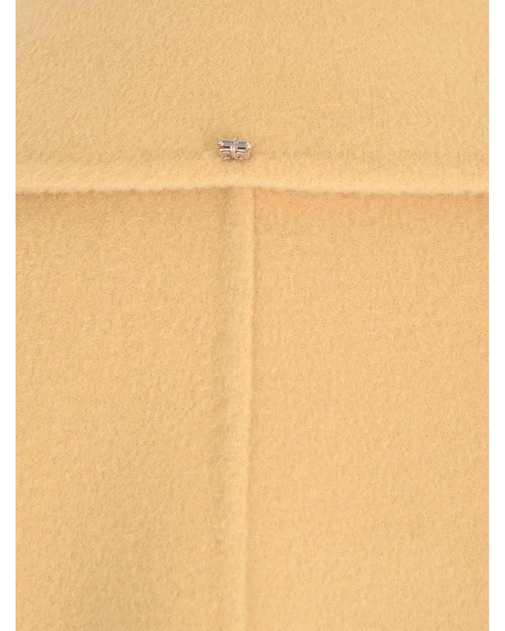 Sportmax Natural V-Neck Long-Sleeved Coat