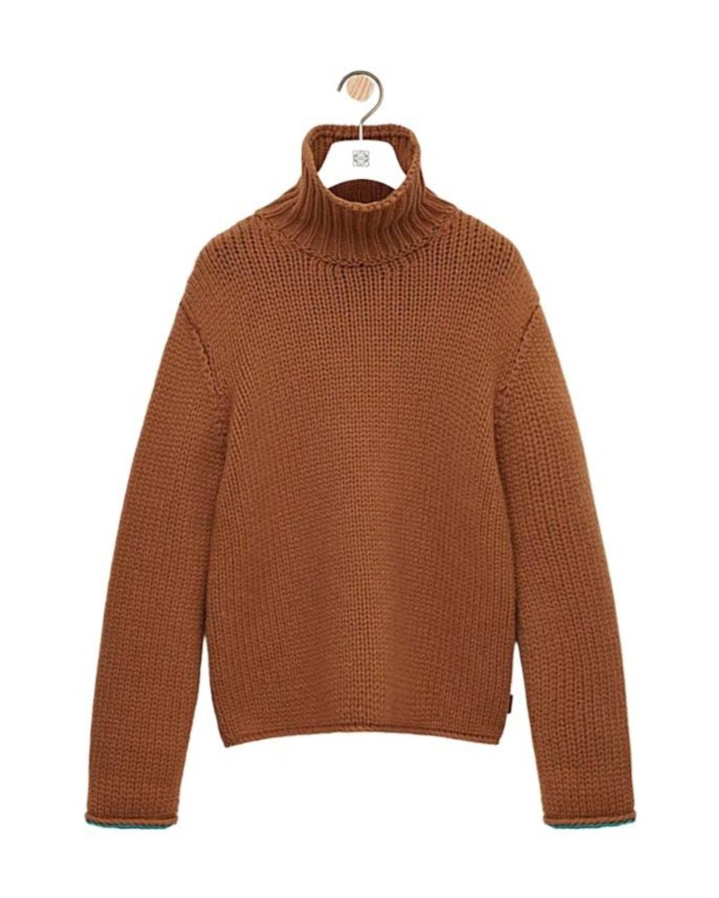 Loewe Brown Turtleneck Knitted Jumper for men