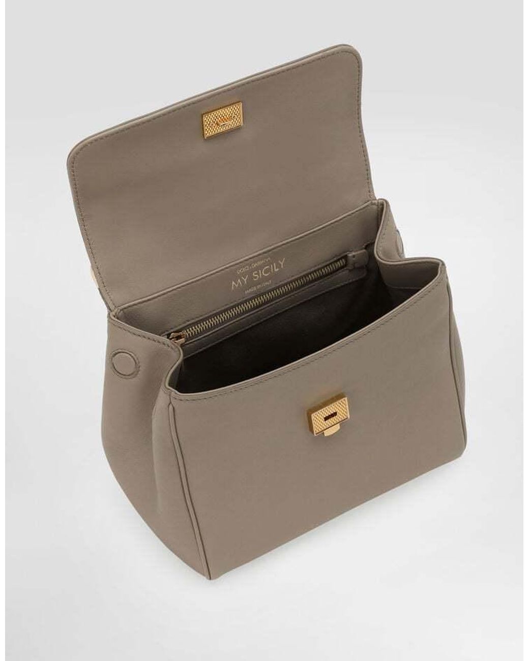 Dolce & Gabbana Natural Sicily Foldover Top Tote Bag