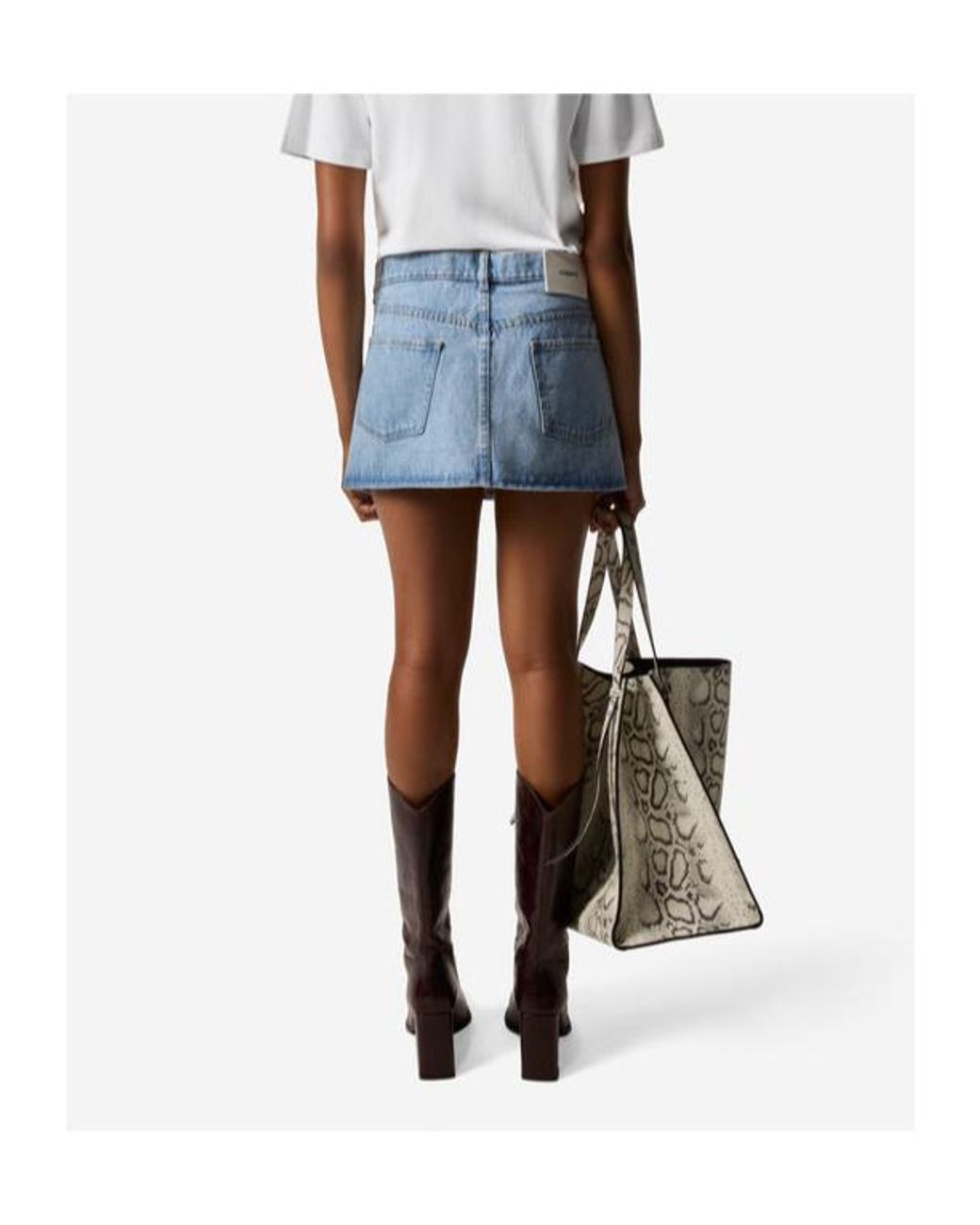 Coperni Blue Denim Mini Skirt
