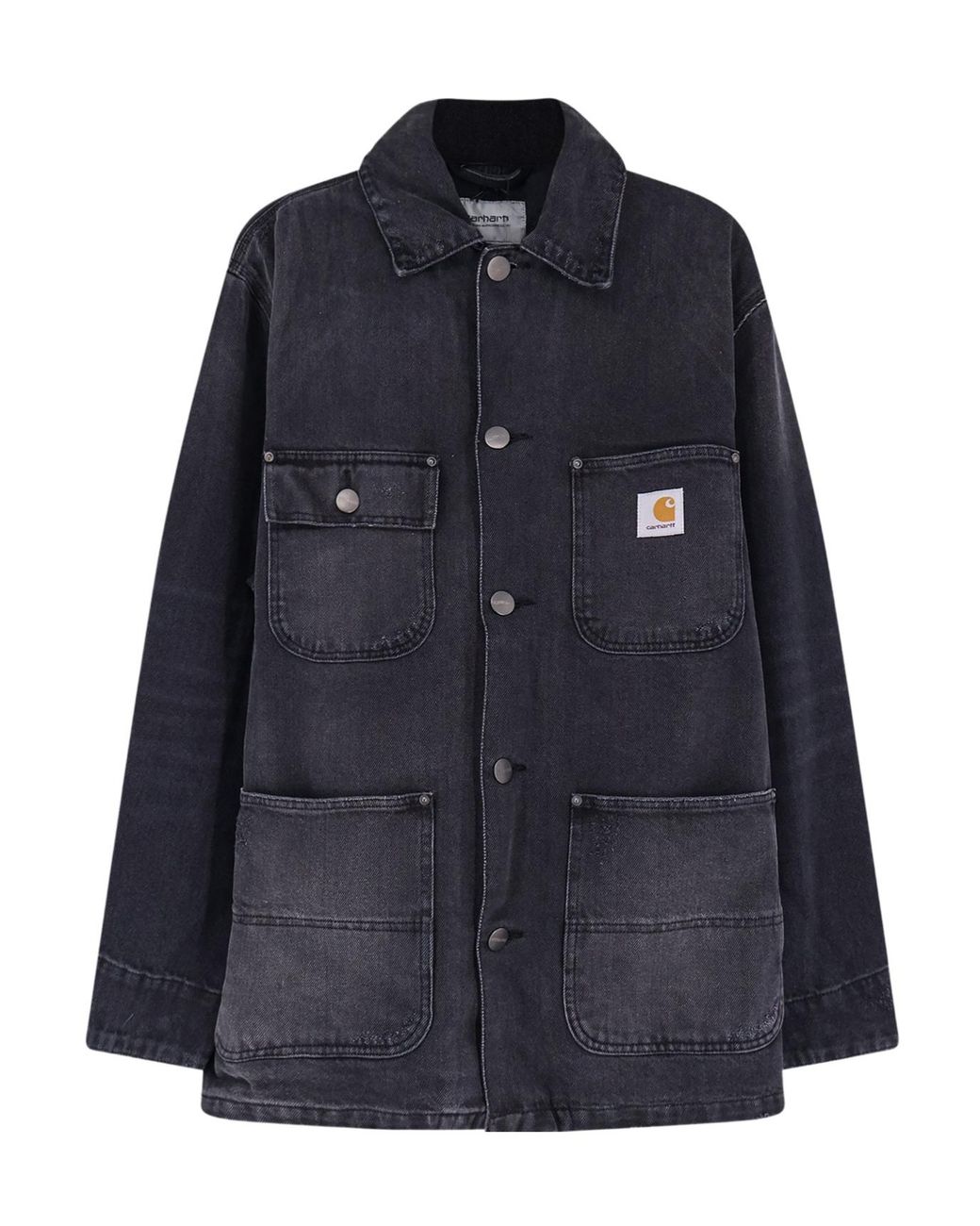 Carhartt Blue Single-Breasted Utility Jacket for men