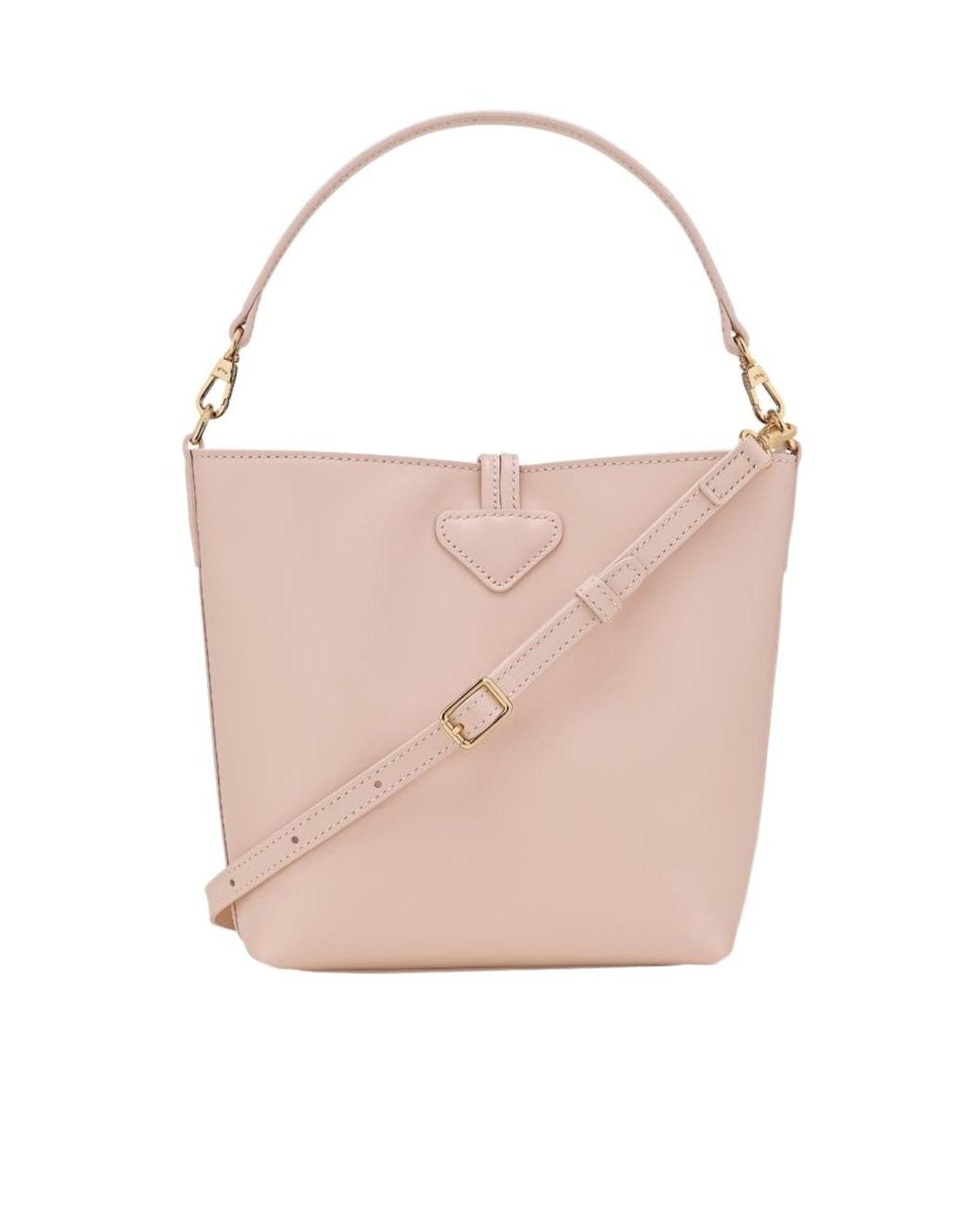 Longchamp Pink Mini Le Roseau Bucket Bag