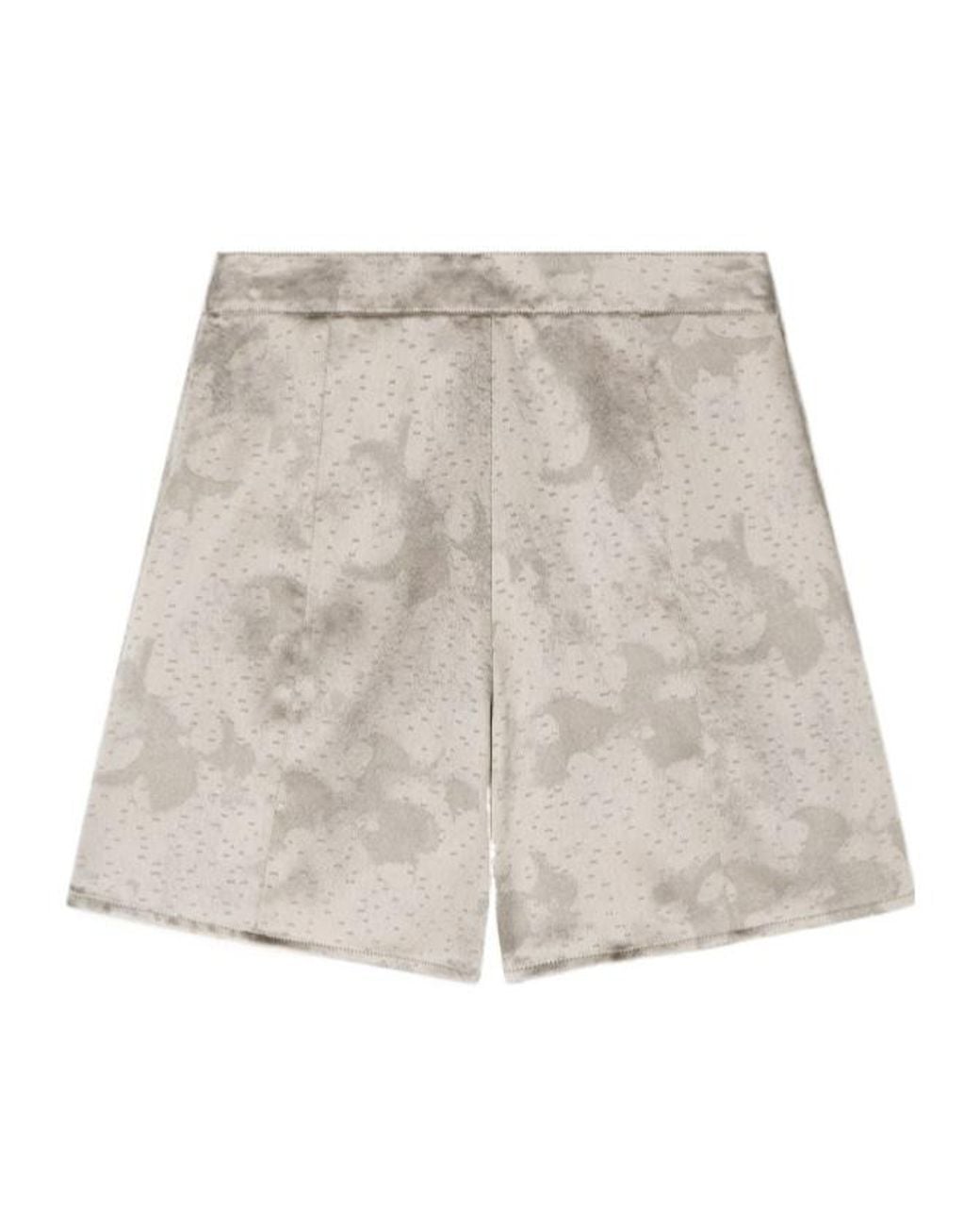 Emporio Armani Natural Button Pleated Mini Skirt