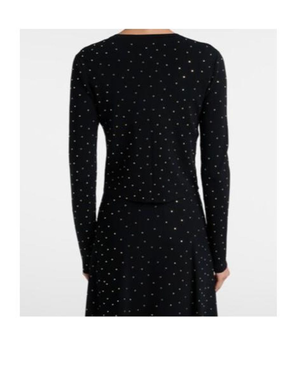Altuzarra Black Ferris Embellished Cropped Cardigan