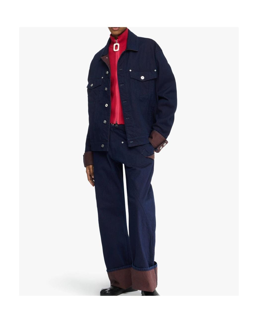 J.W. Anderson Blue Jw Anderson Turn Up Cuff Jacket