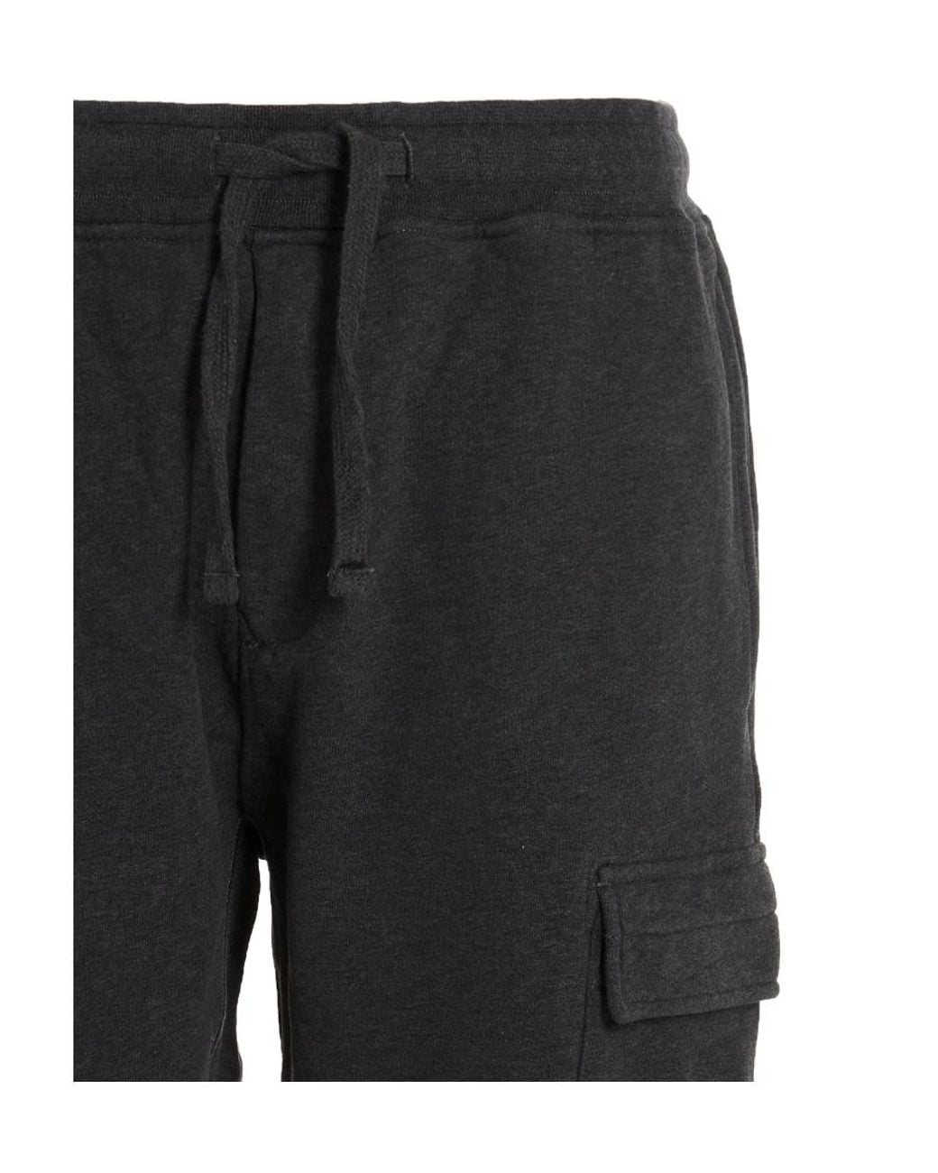 Stone Island Black Compass-Patch Drawstring Track Pants for men