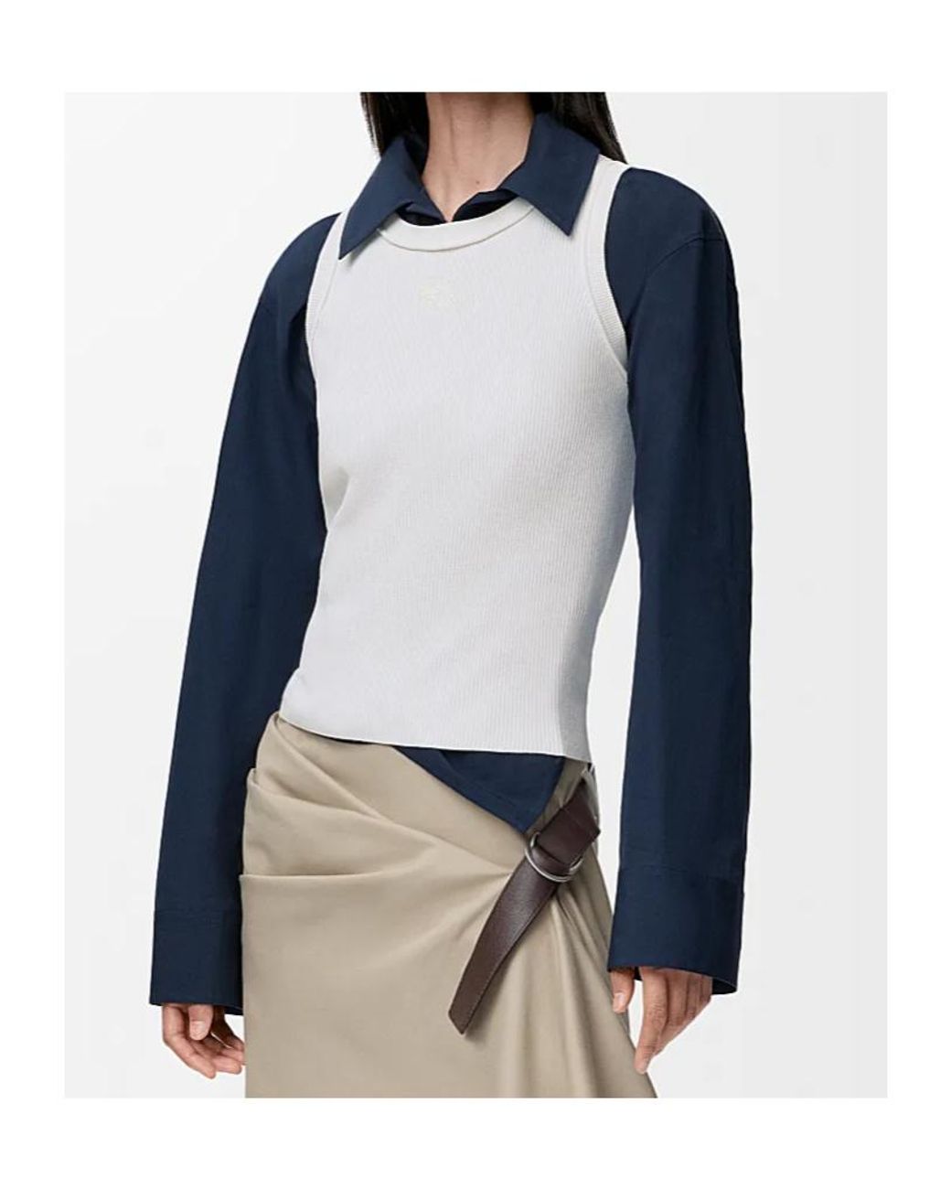 Loewe White Anagram Tank Top