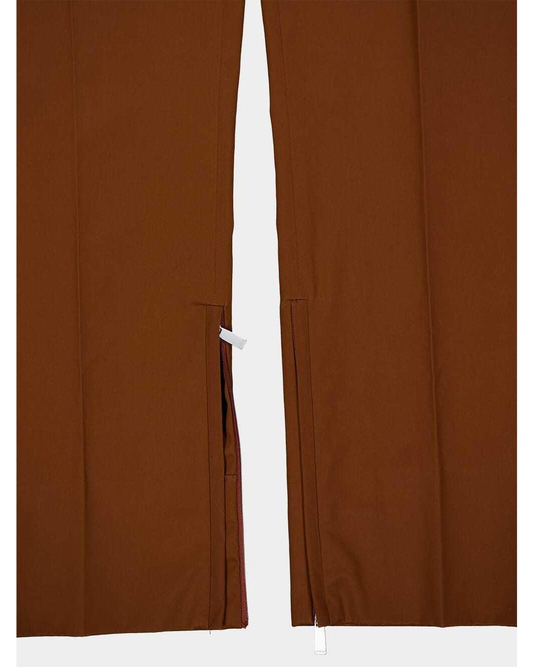 Off-White c/o Virgil Abloh Brown High Waist Straight Leg Pants for men
