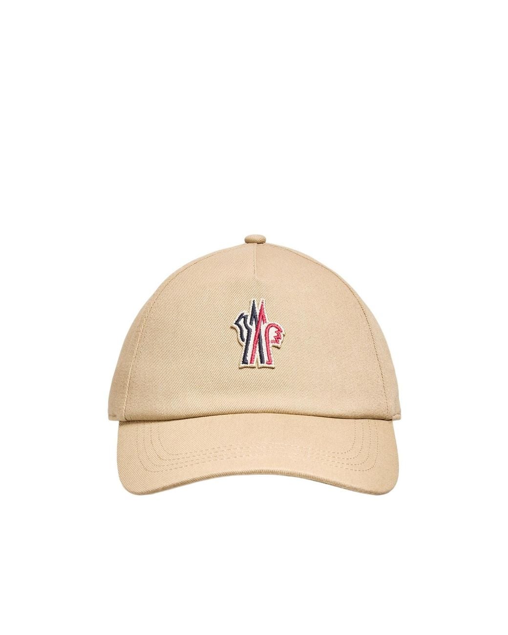 Moncler Natural Grenoble Logo Baseball Cap for men