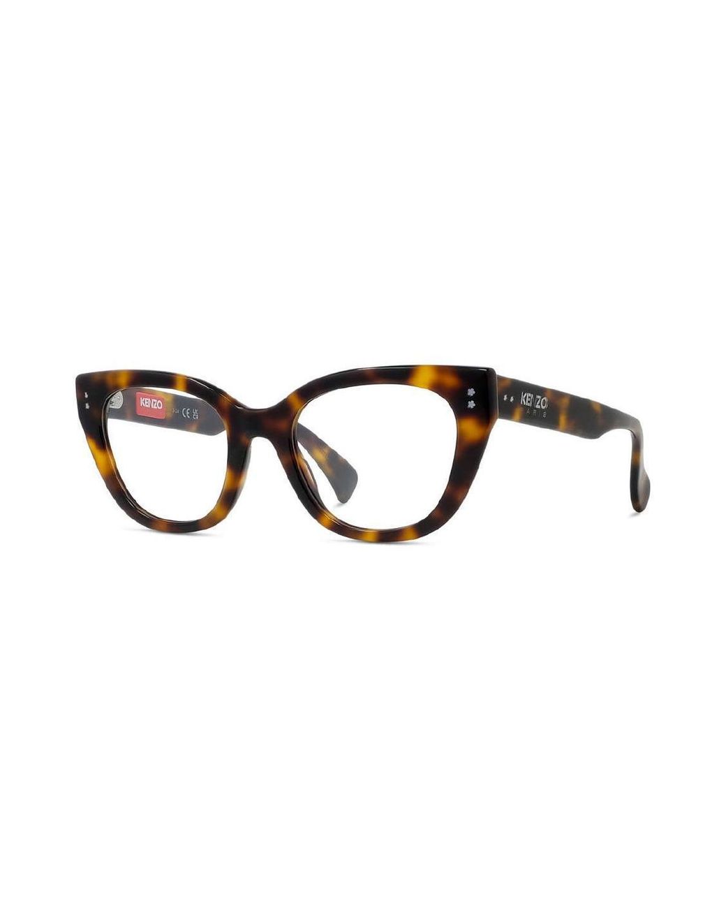 KENZO White Cat-Eye Optical Frames