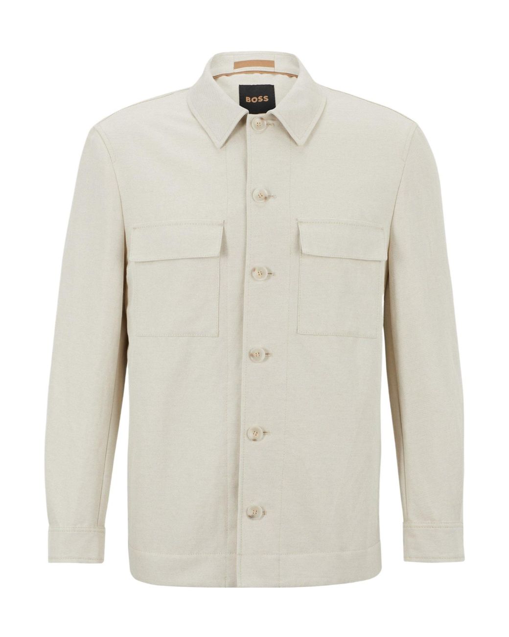 Boss White Slim-Fit Blazer for men