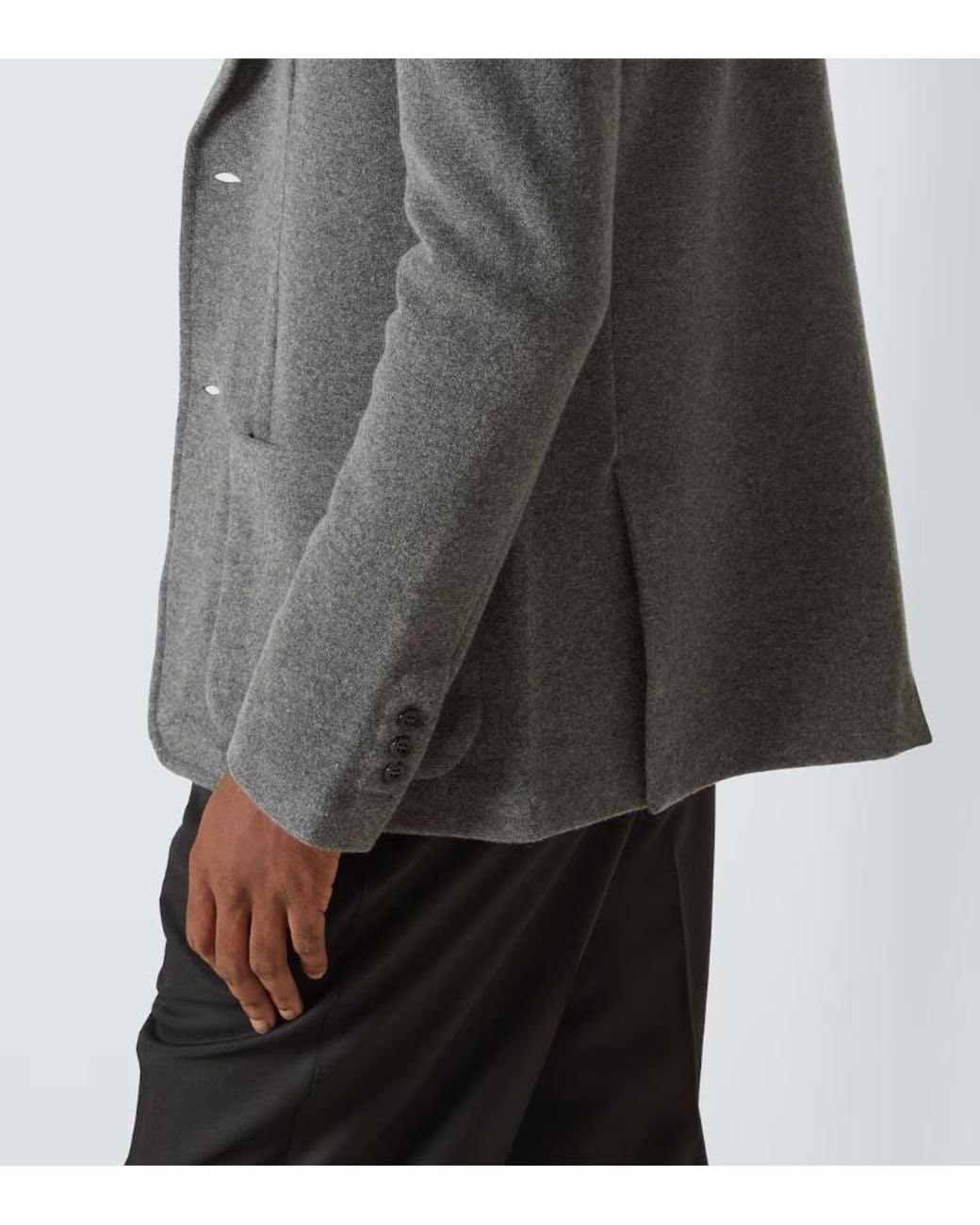 arch4 Gray Mr Poole Wool And Cashmere Cardigan for men