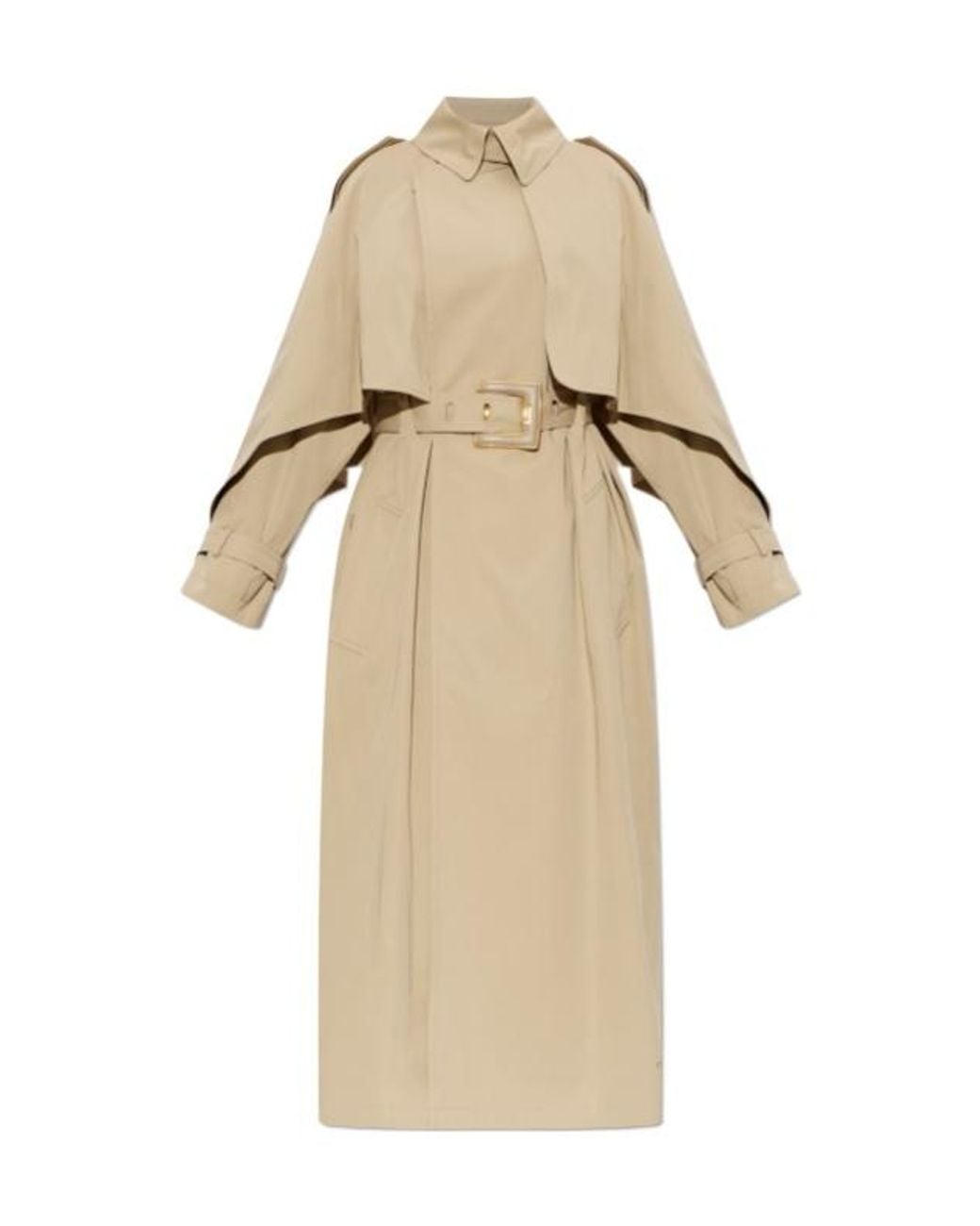 Balmain Natural Belted Trench Coat