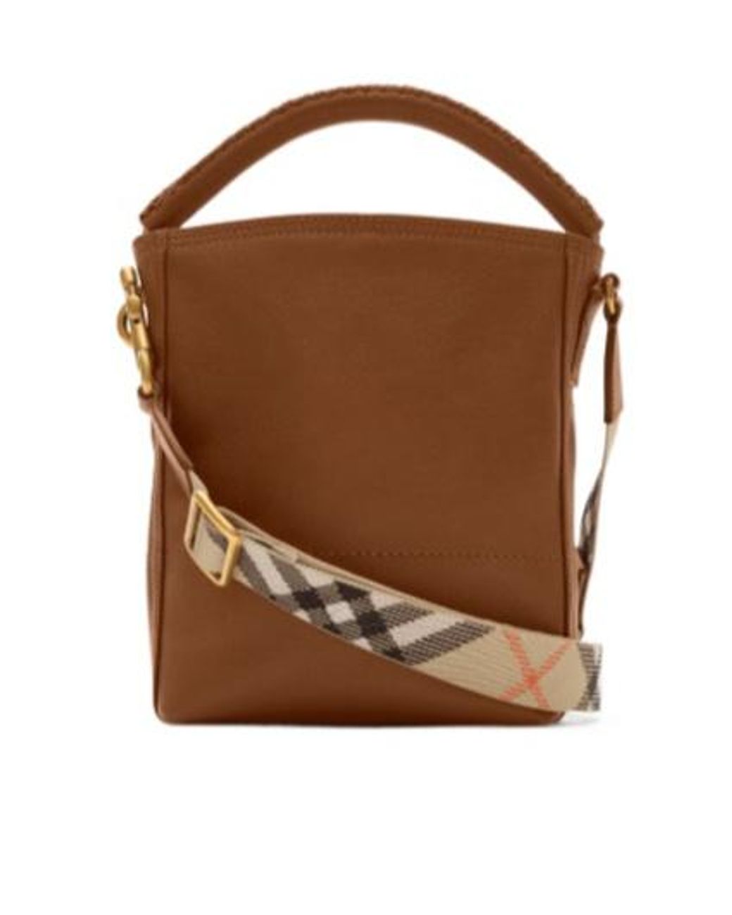 Burberry Brown Mini B Clip Bucket Bag