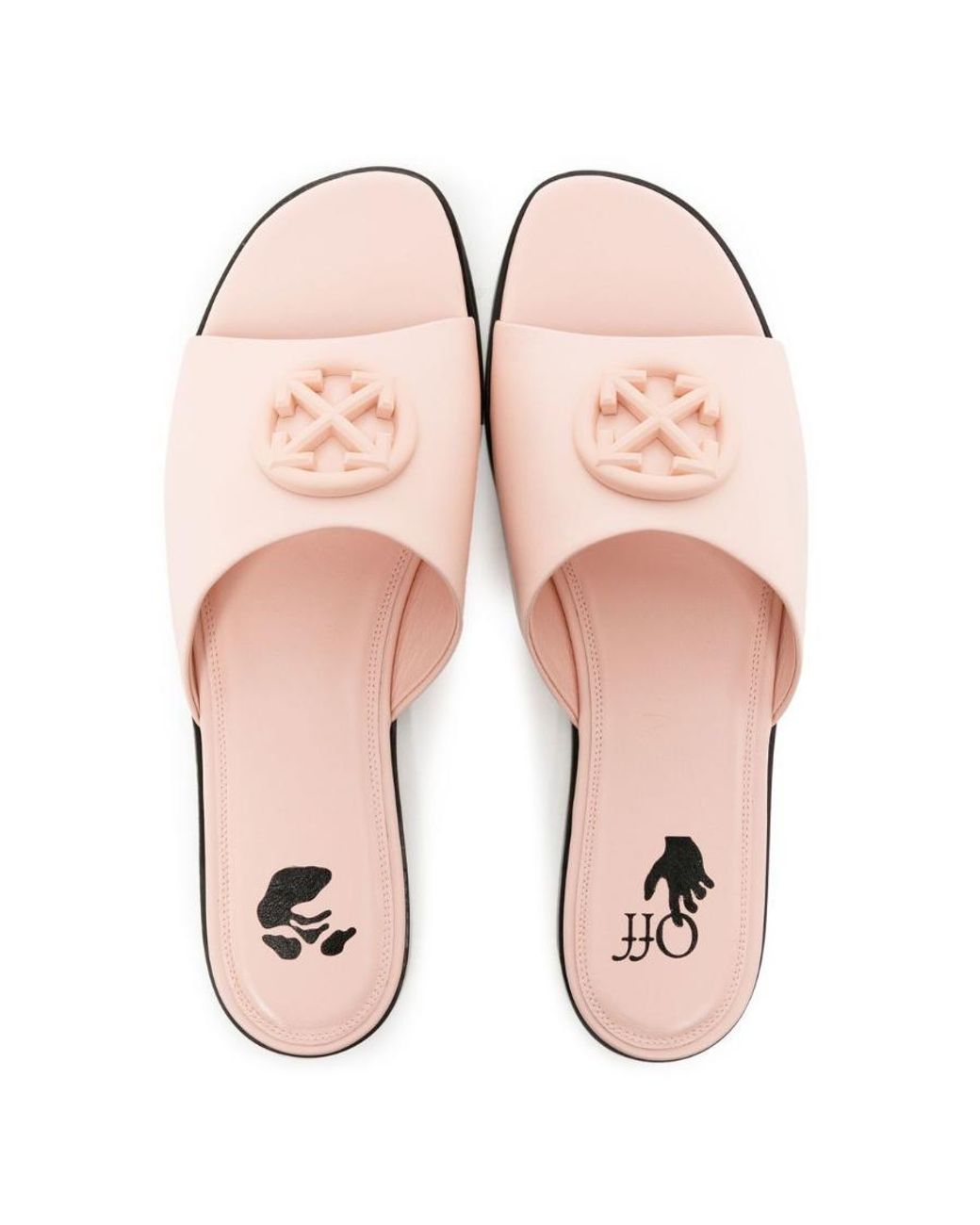 Off-White c/o Virgil Abloh Pink Arrow Flat Slippers