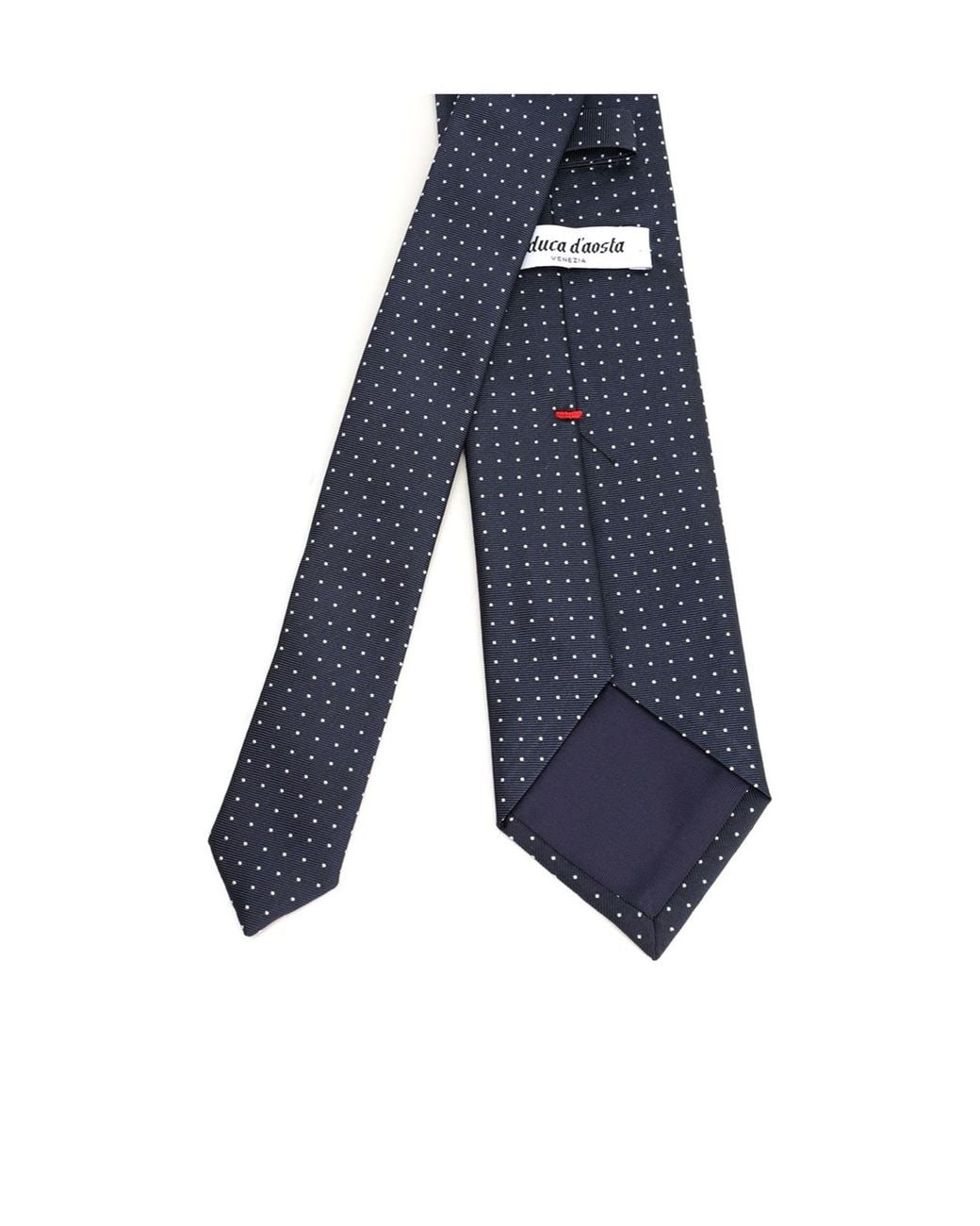 Al Duca D'aosta Blue Pointed-Tip Tie for men