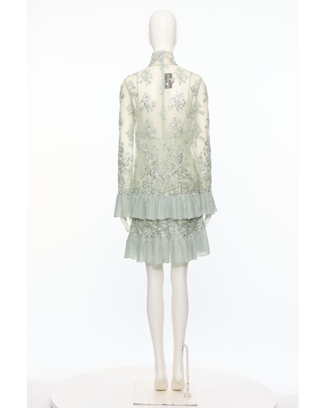 Valentino White Long Sleeve Dress
