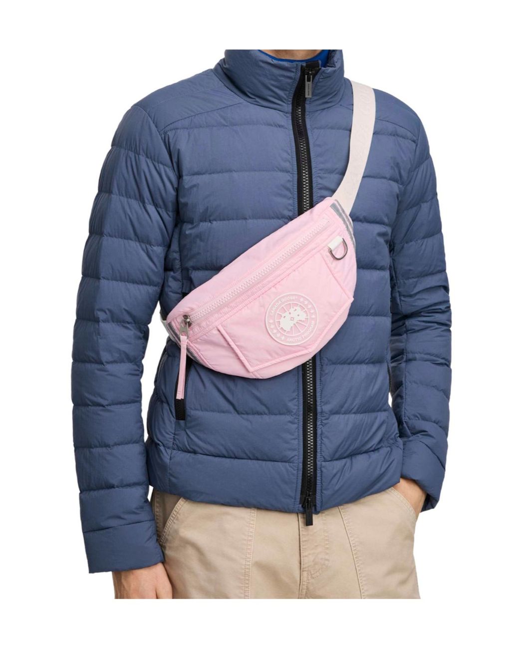 Canada Goose Pink Enduraluxe Logo-Patch Belt Bag for men
