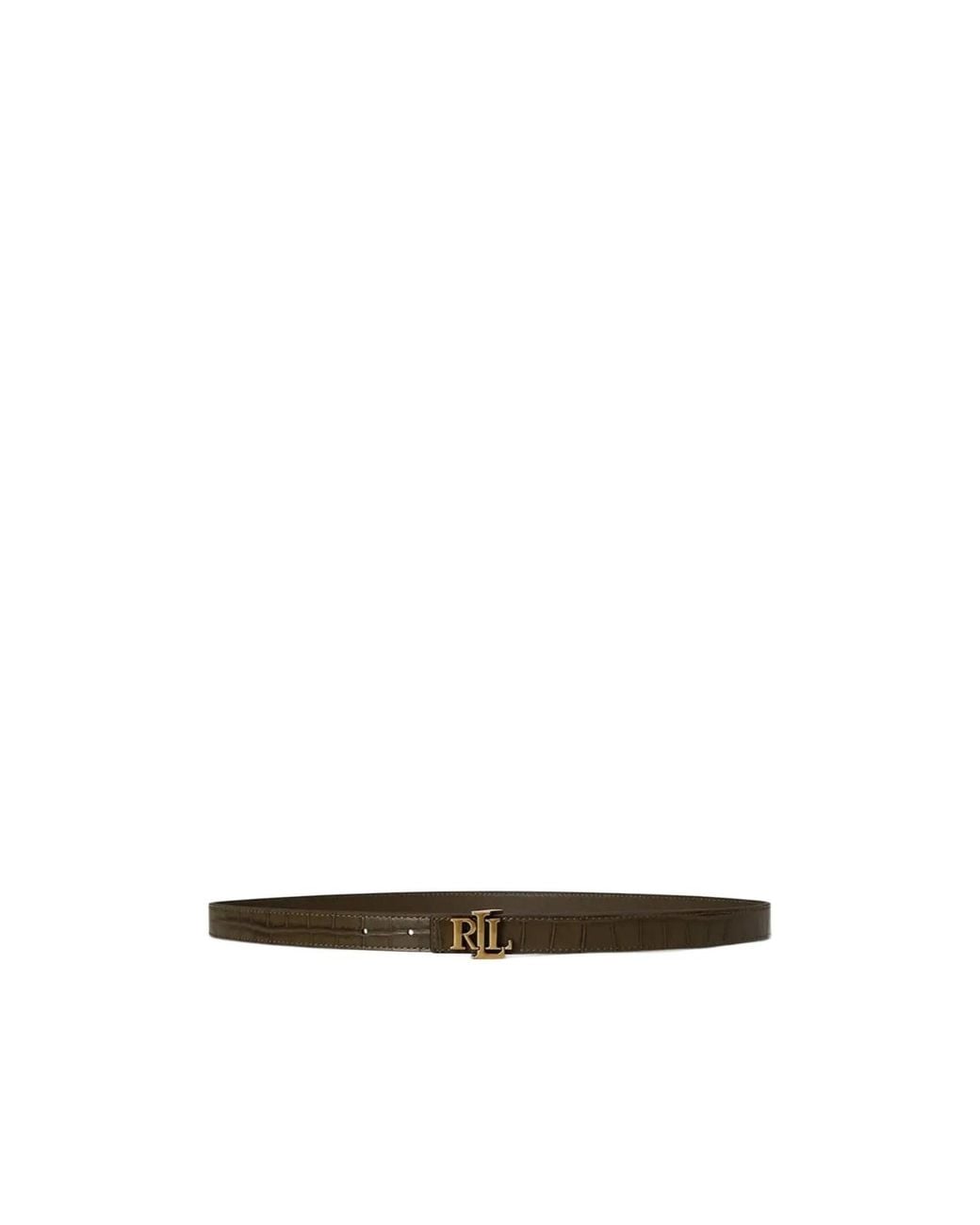 Ralph Lauren White Buckle Belt