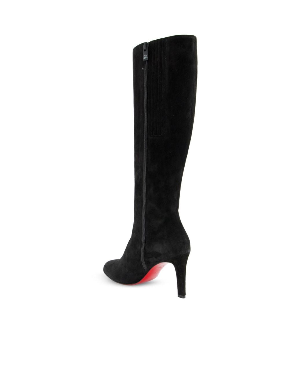 Christian Louboutin Black Knee-High Heel Boots