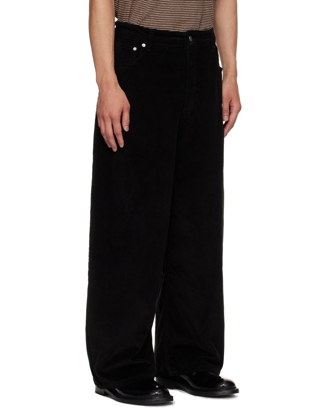 Studio Nicholson Black Paolo Wide-Leg Jeans for men