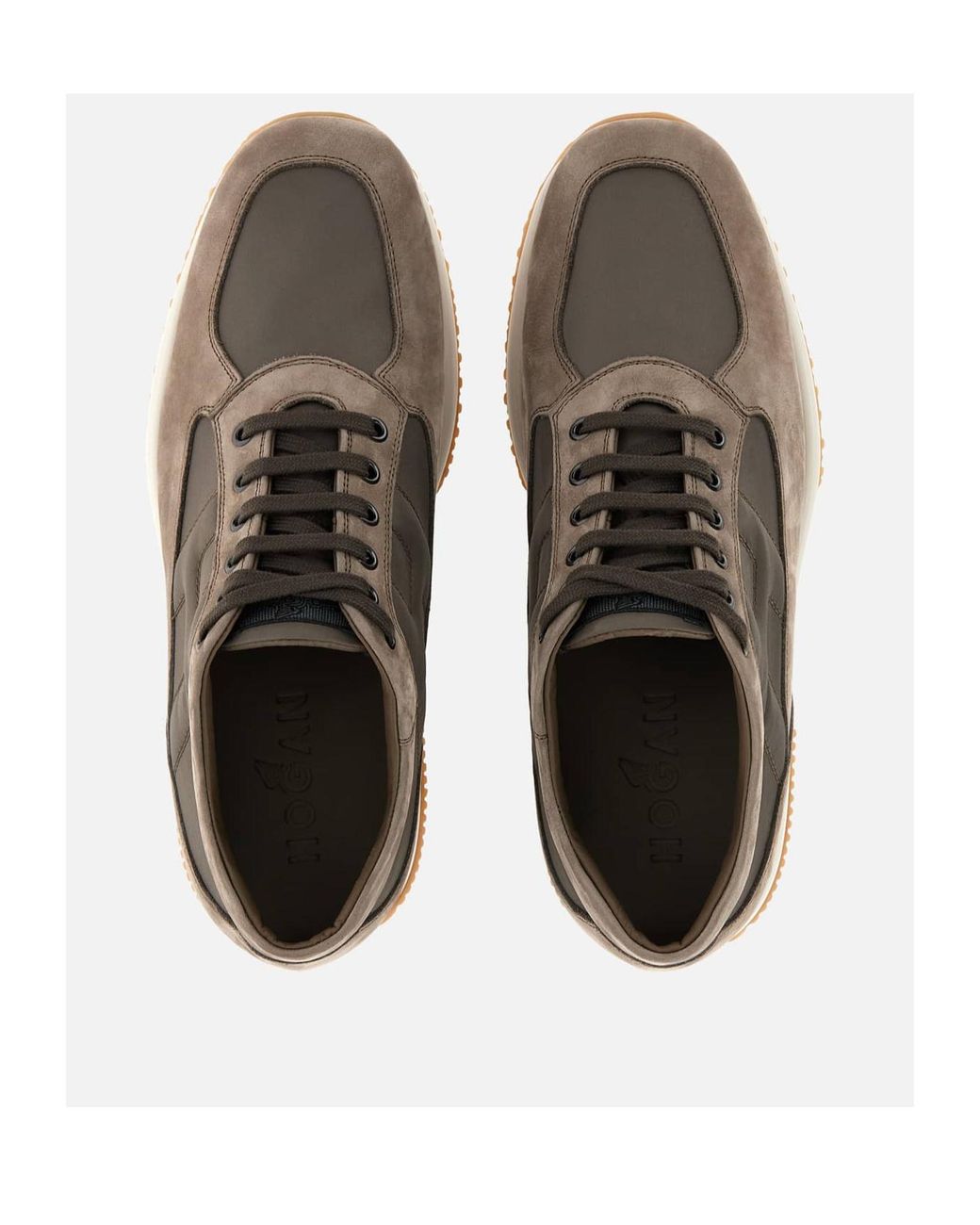 Hogan Brown Interactive Sneakers for men