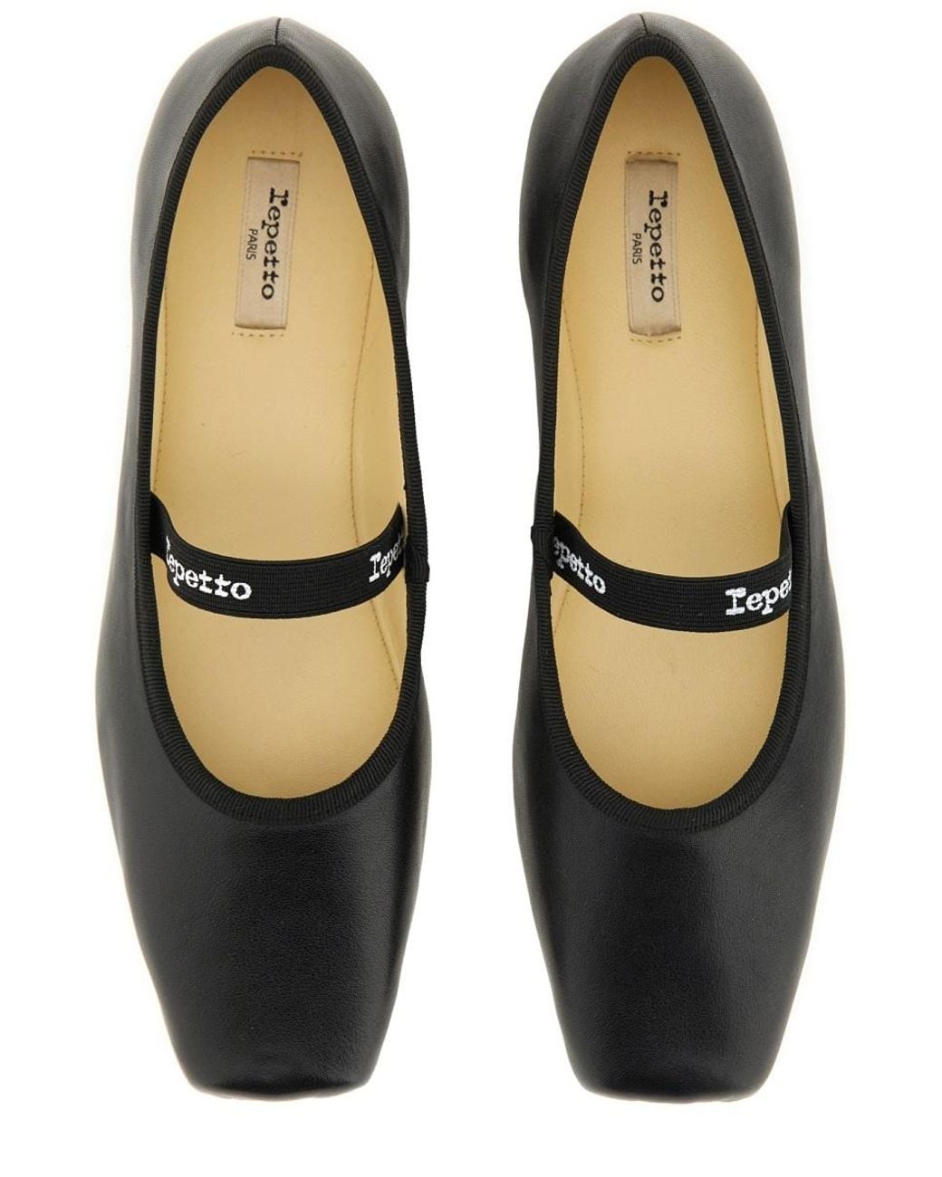 Repetto Black Lisbeth Square-Toe Ballet Flats