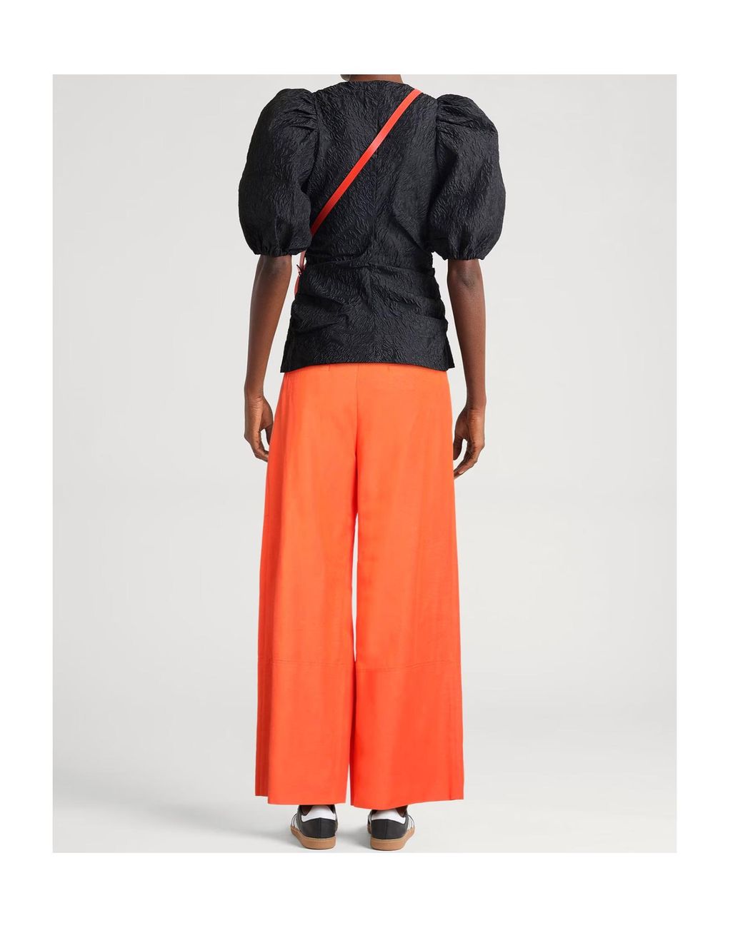 Farm Rio Orange Casual Pants With Belt Loops