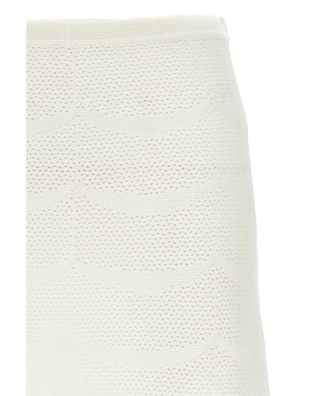 Tom Ford White Crochet Mini Skirt